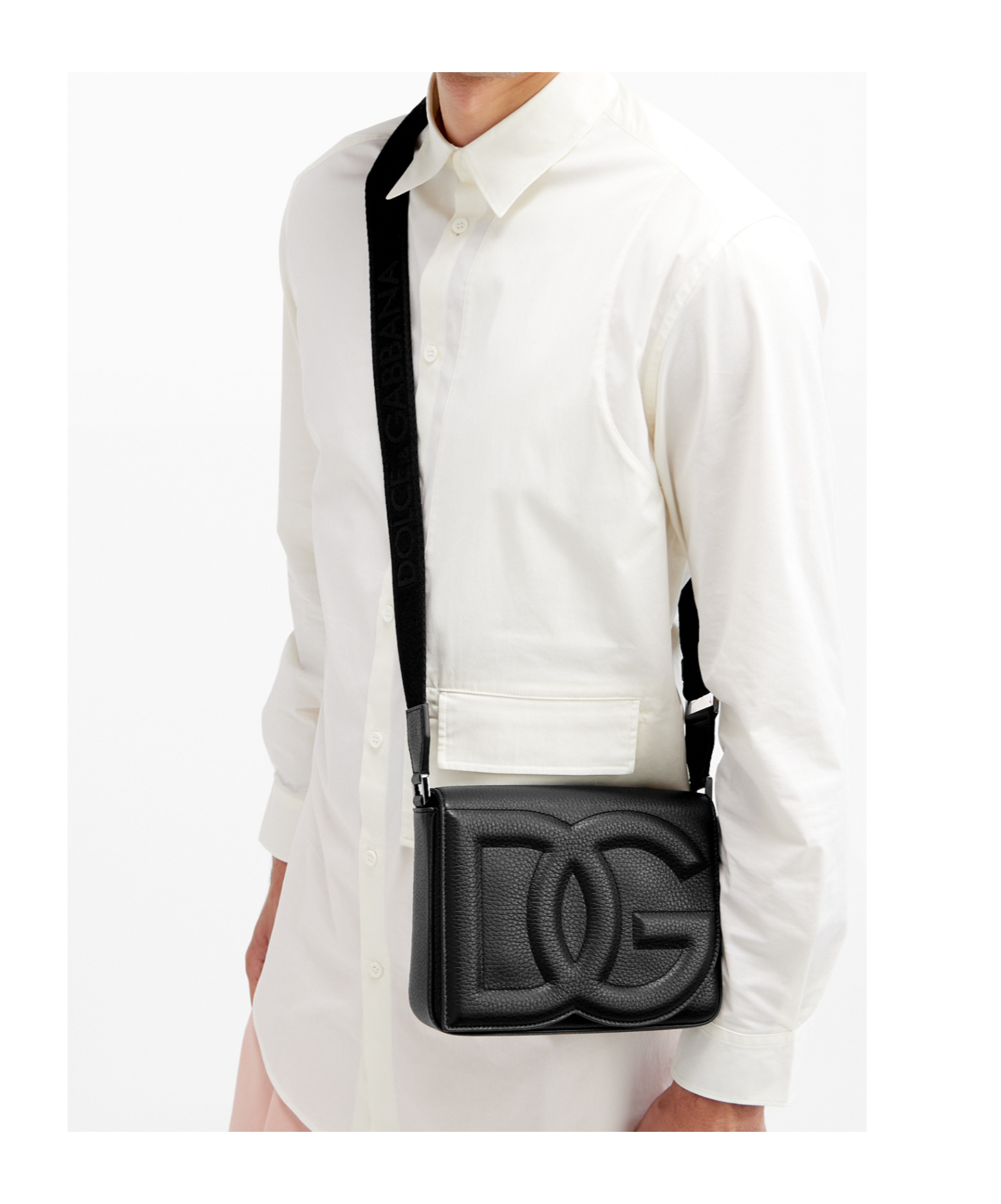 DOLCE & GABBANA DOLCE  GABBANA MEDIUM DG LOGO CROSSBODY BAG