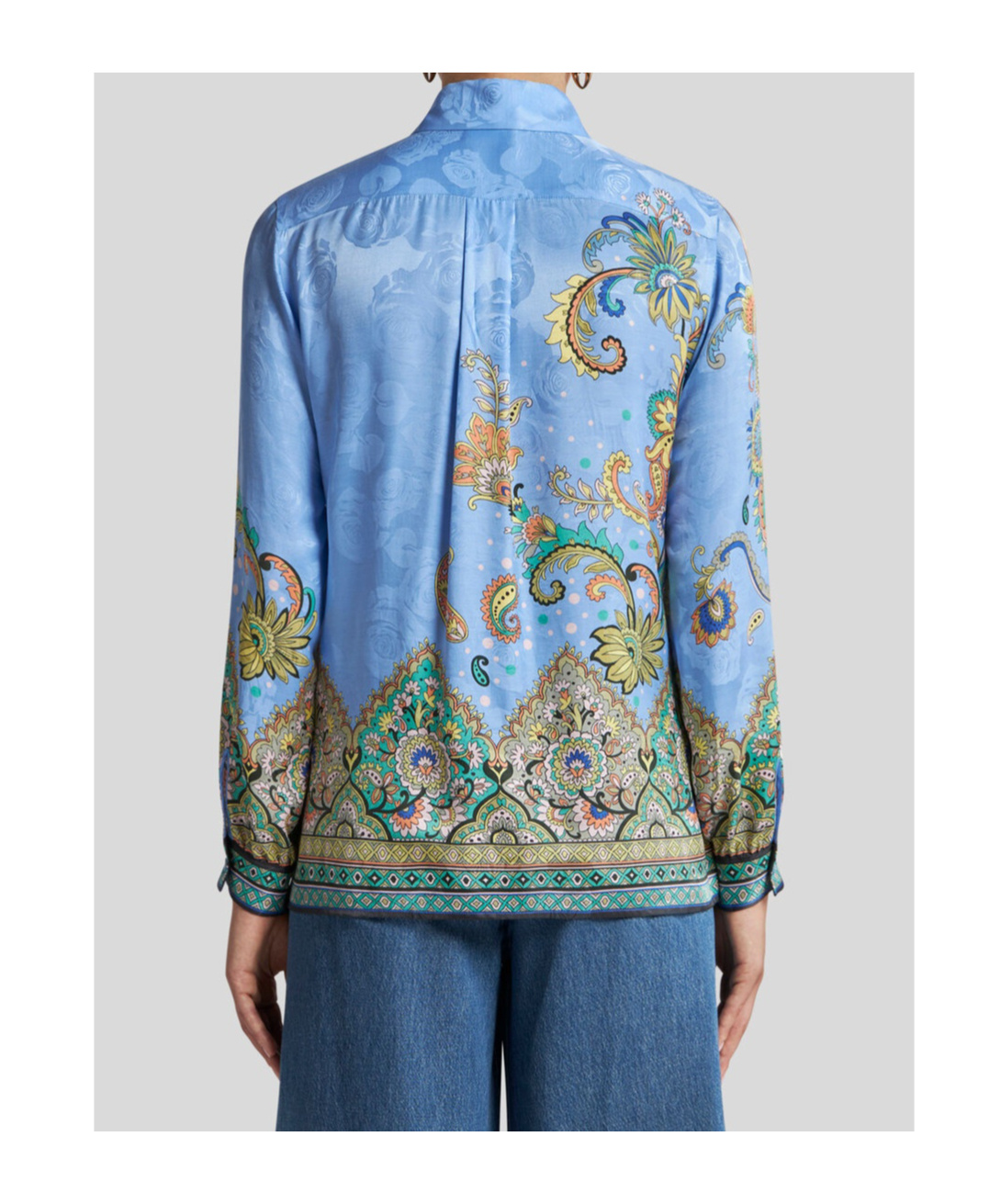 Etro Printed Shirt In Blue