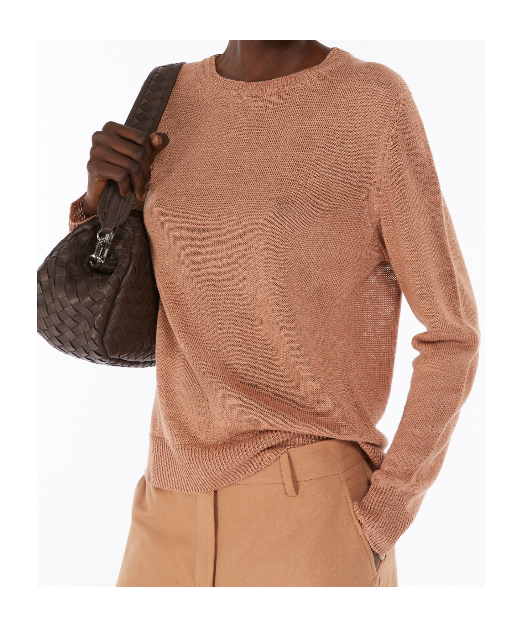 WEEKEND MAX MARA SOFT LINEN SWEATER