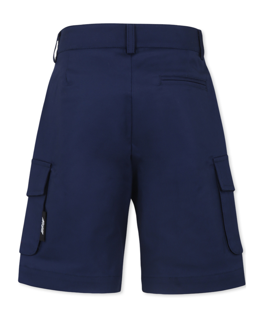 Shop Msgm Cargo-pocket Bermuda Shorts In Black