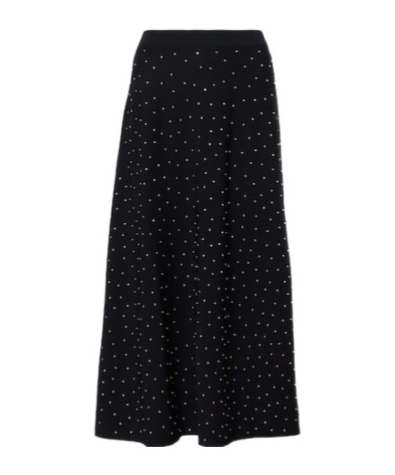 Altuzarra Scaramouche Embellished Midi Skirt In Blue