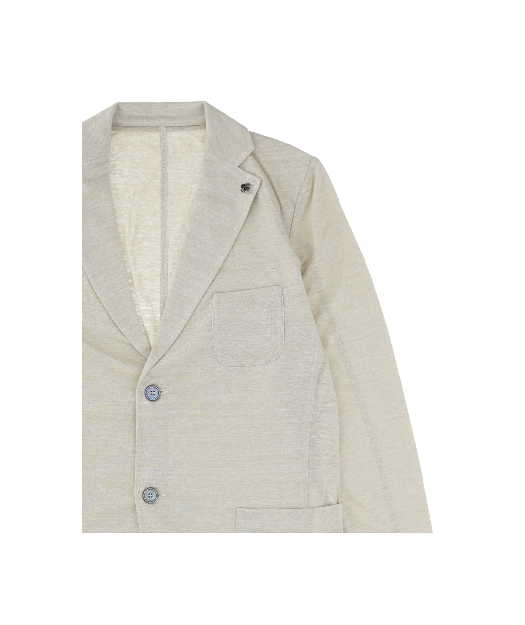 Gran Sasso Long-sleeved Casual Jacket In White