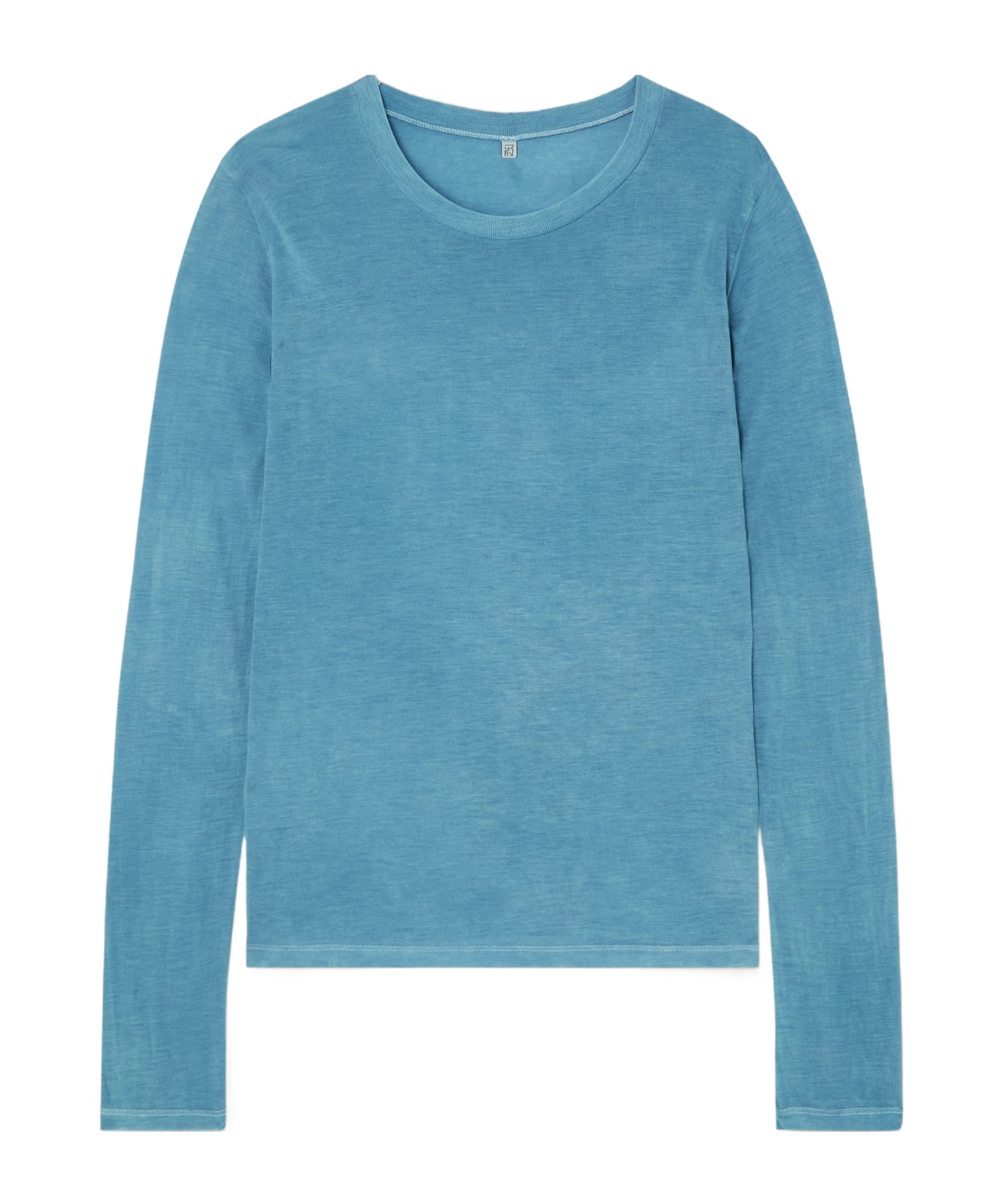 Baserange Round Neck Long-sleeved T-shirt In Blue