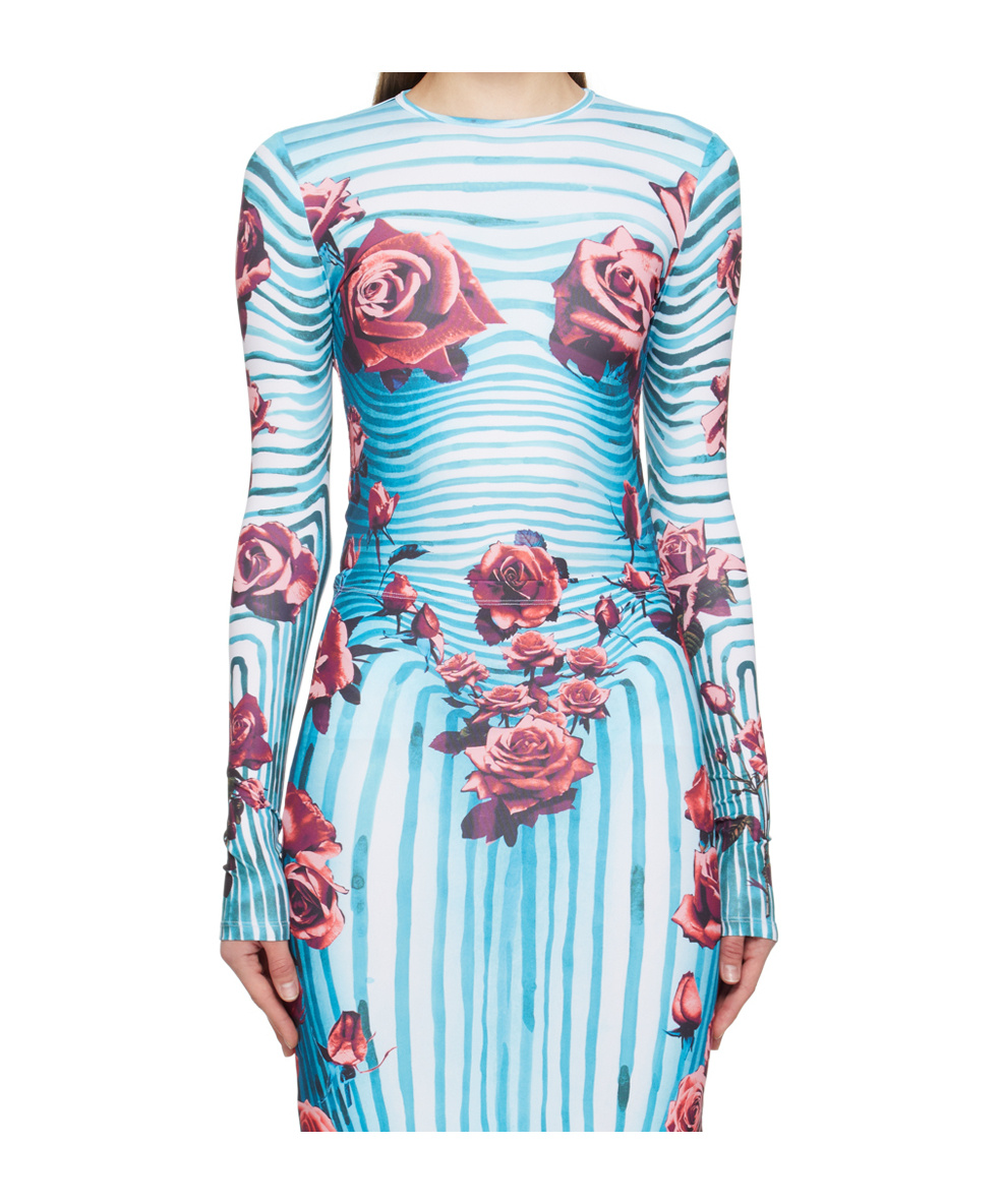 Shop Jean Paul Gaultier Long-sleeved T-shirt In Blue