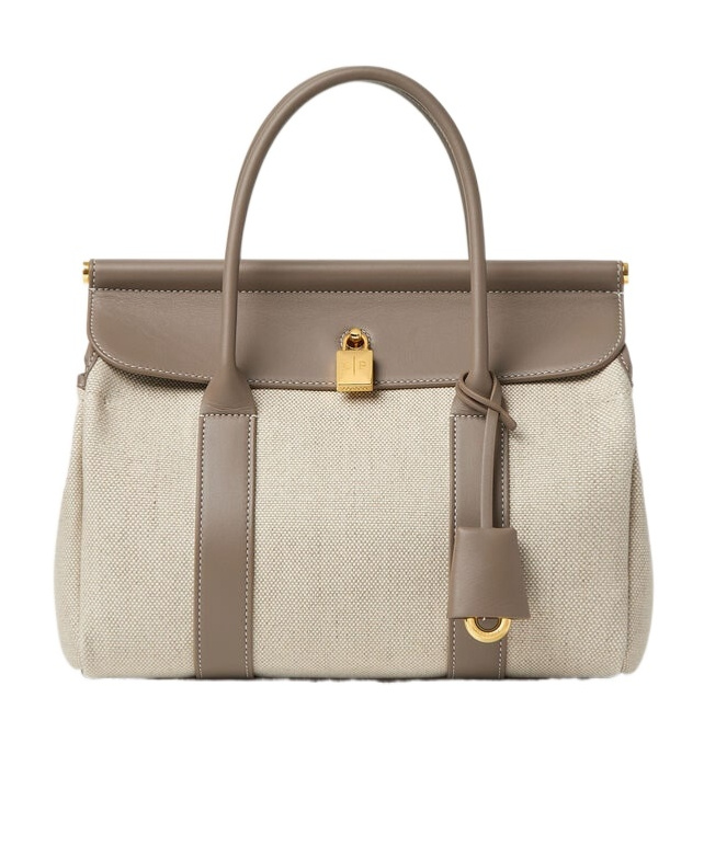 Loro Piana Loom Bag L25 In Natural Color/apricot Color/sunshine Gold