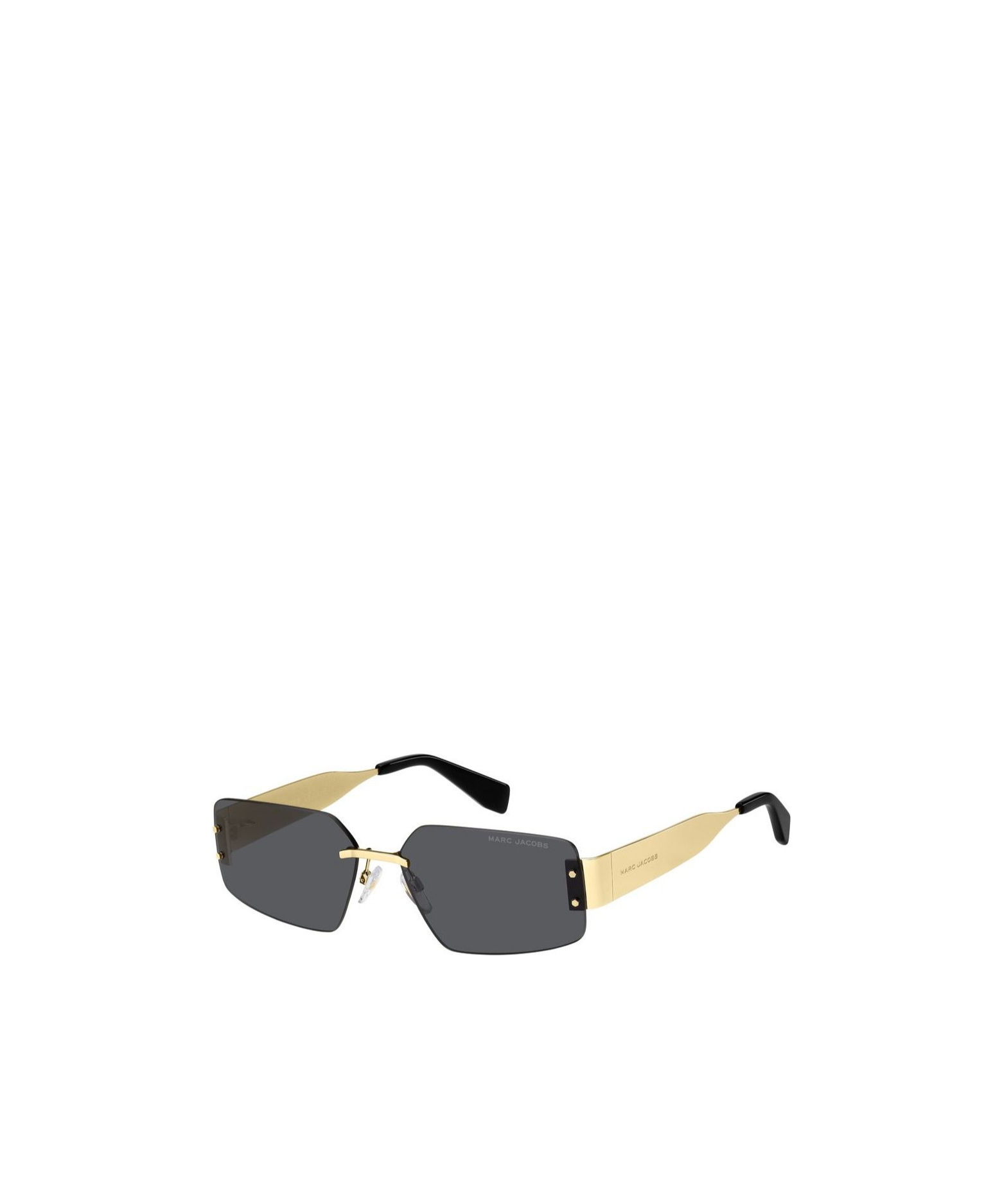 Marc Jacobs Geometric Frame Sunglasses In Black