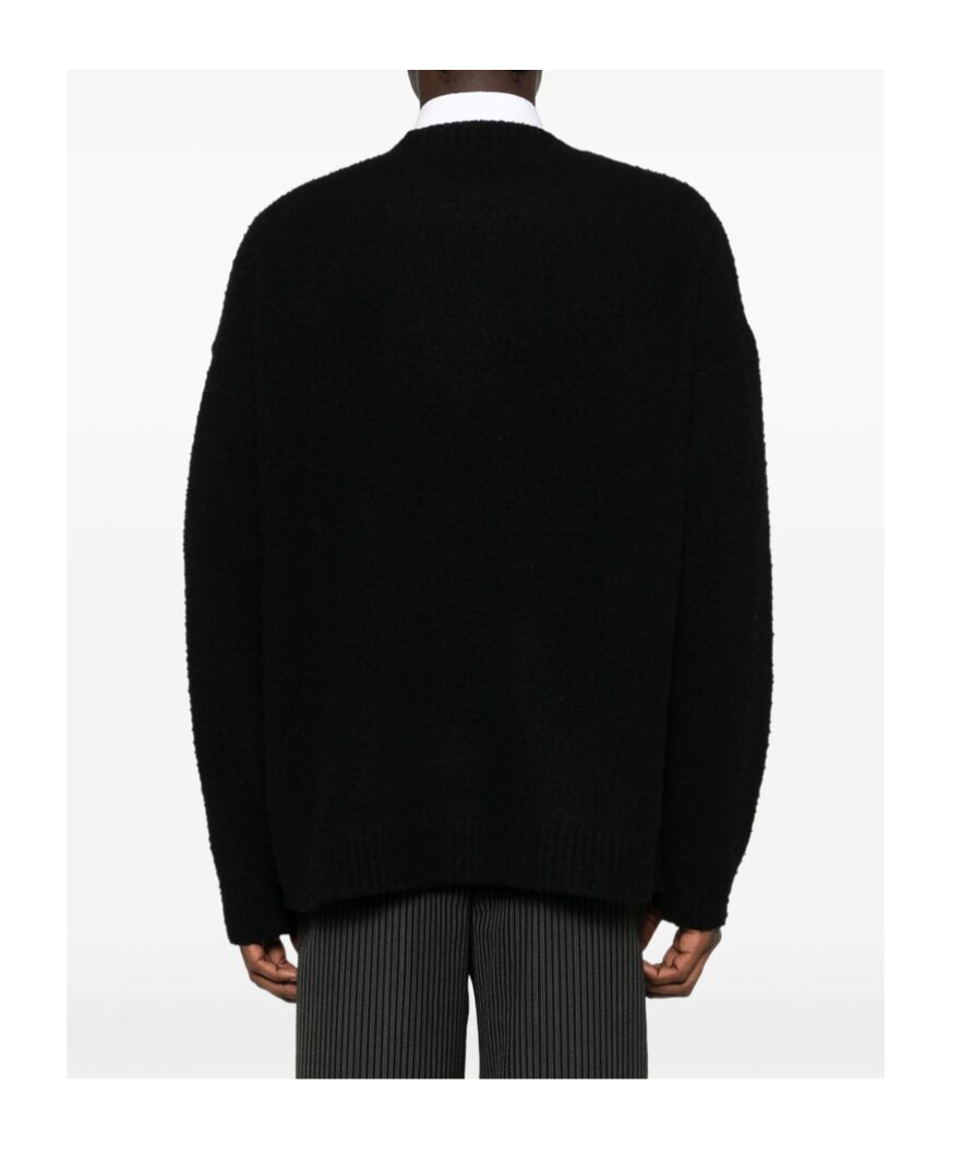 Emporio Armani Logo-print Sweater In Black