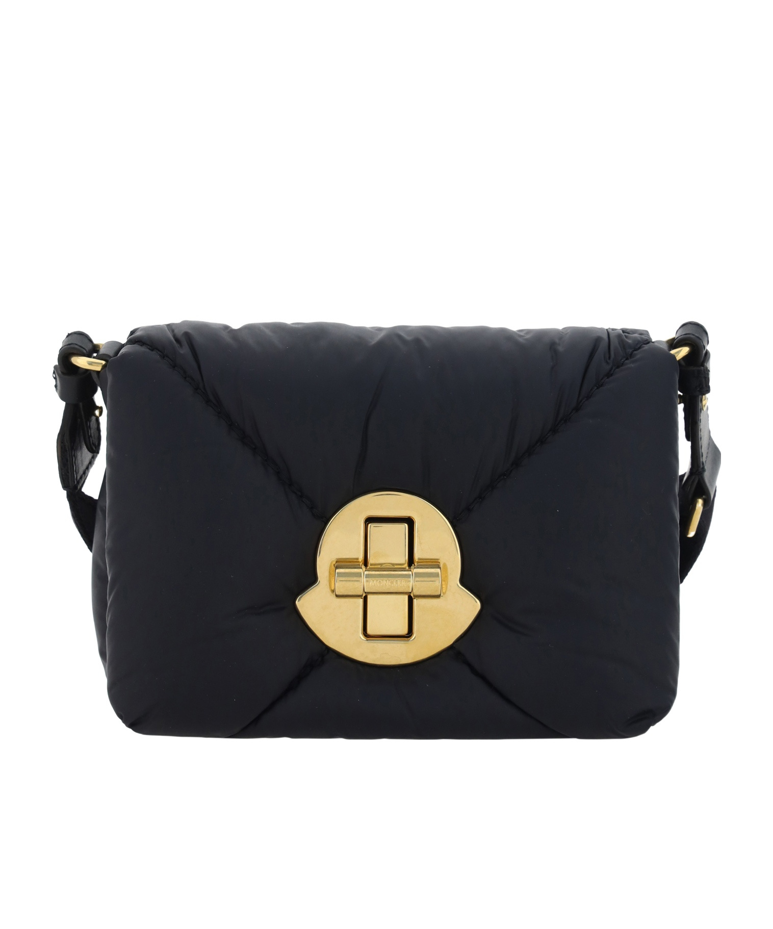Moncler Mini Puf Crossbody Bag In Black