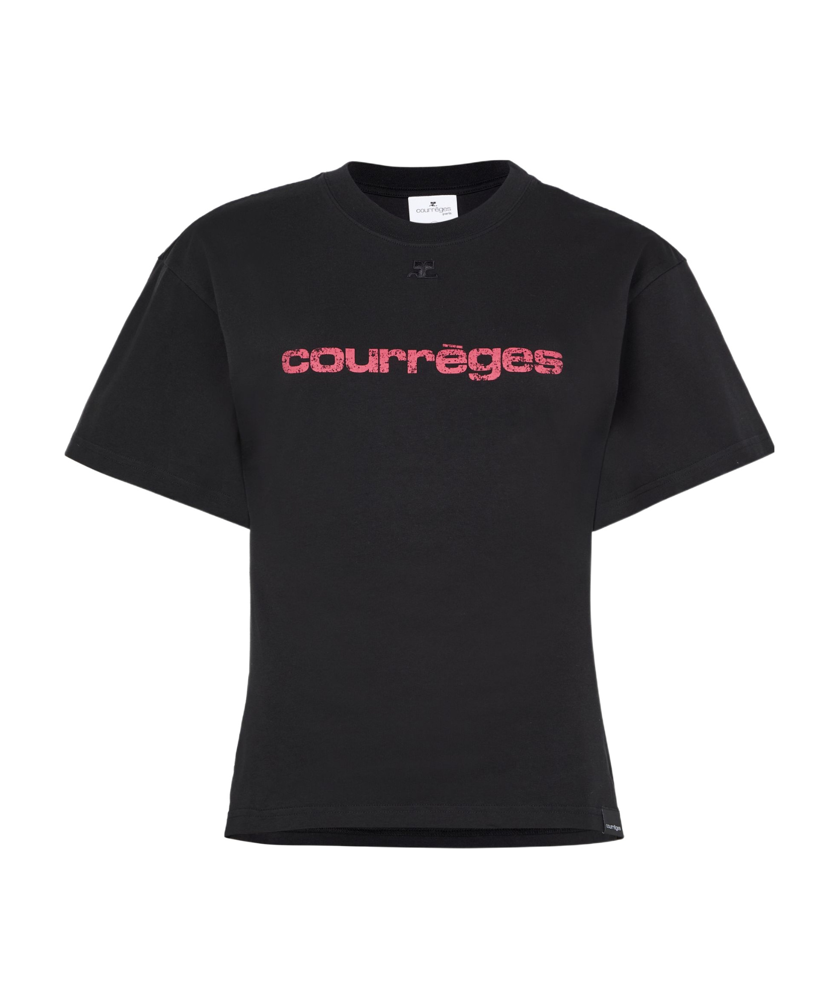 Courrèges Courreges Women Courreges Belted Printed Stone T-shirt In Black