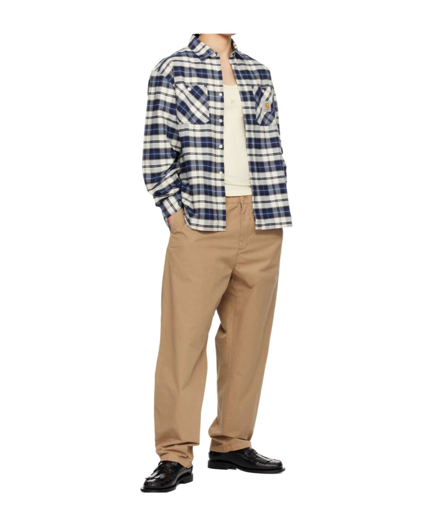 Carhartt Checkered Shirt In Blue