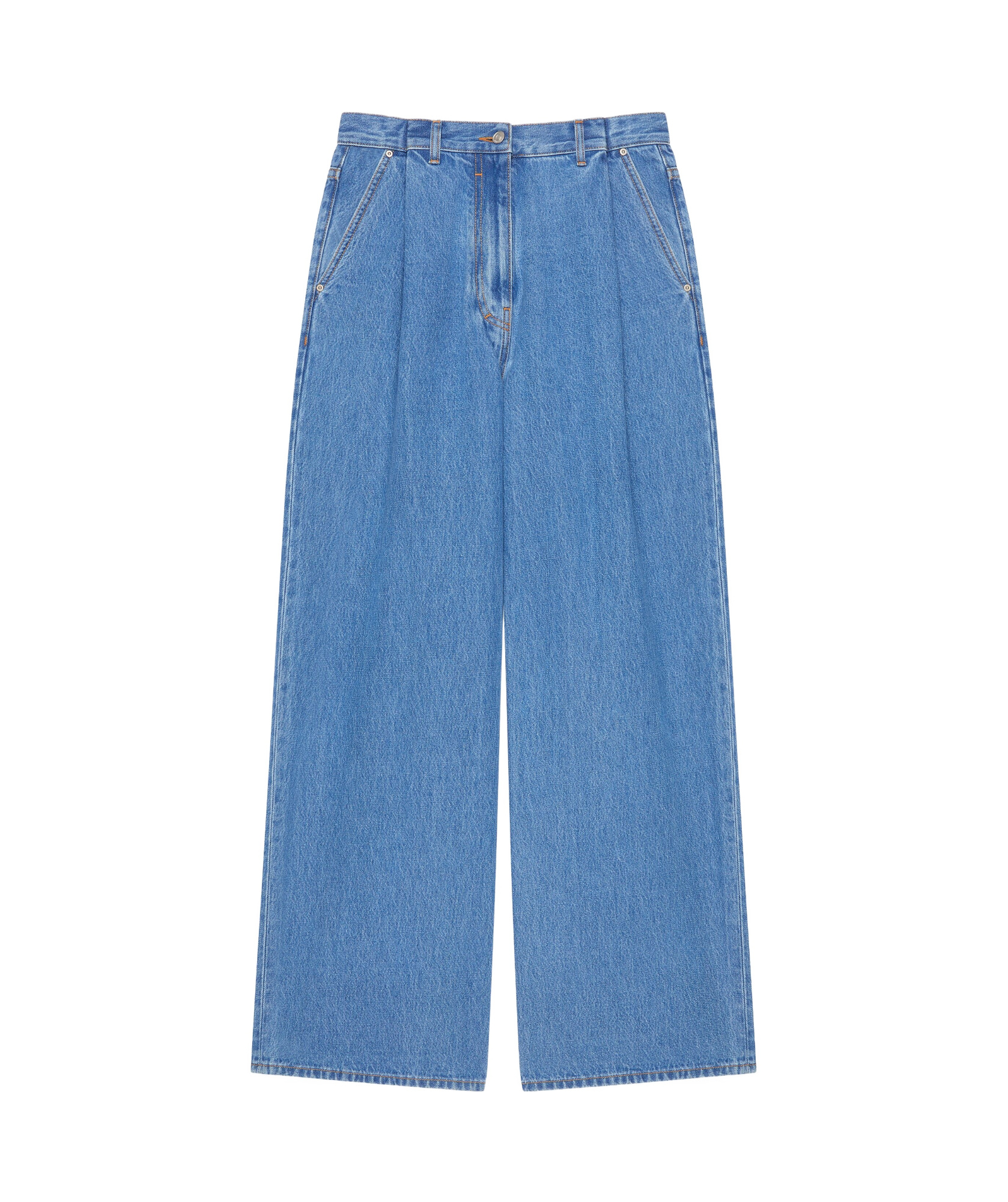 Givenchy Blue Oversized Jeans In Blue