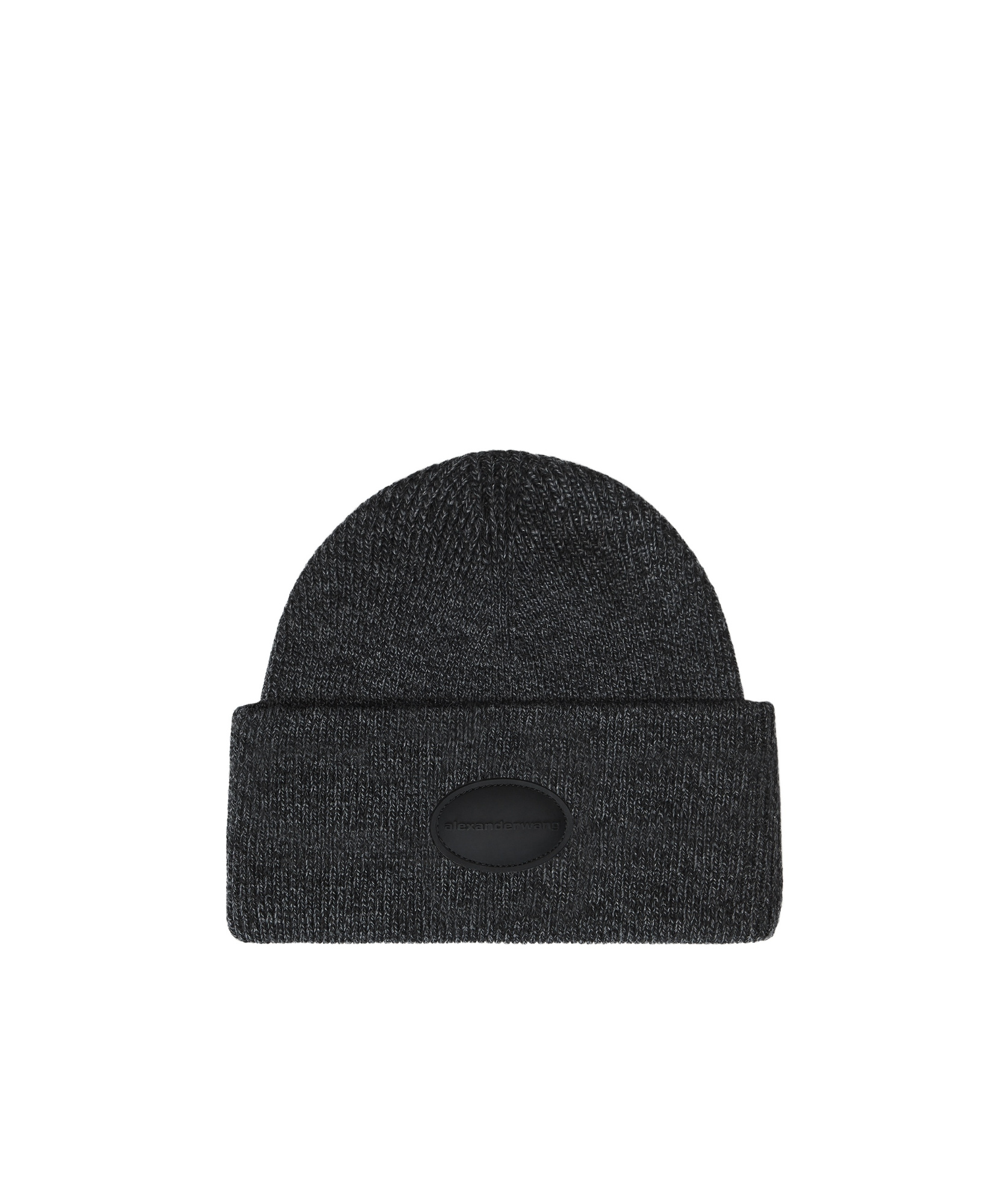 Alexander Wang Logo-patch Beanie In Black