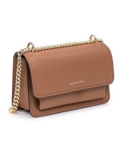 Michael Michael Kors Brown Crossbody Bag With Logo Lettering On The Front In Leather Woman In Brown