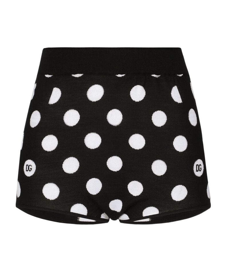 Dolce & Gabbana High Waist Shorts In Black