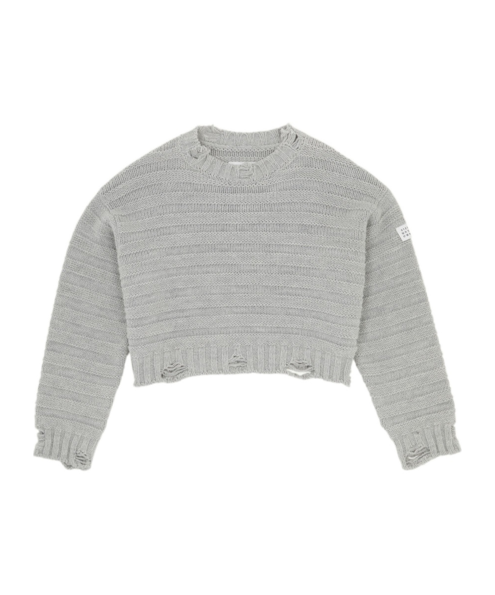 Mm6 Maison Margiela Wool Jumper In Gray