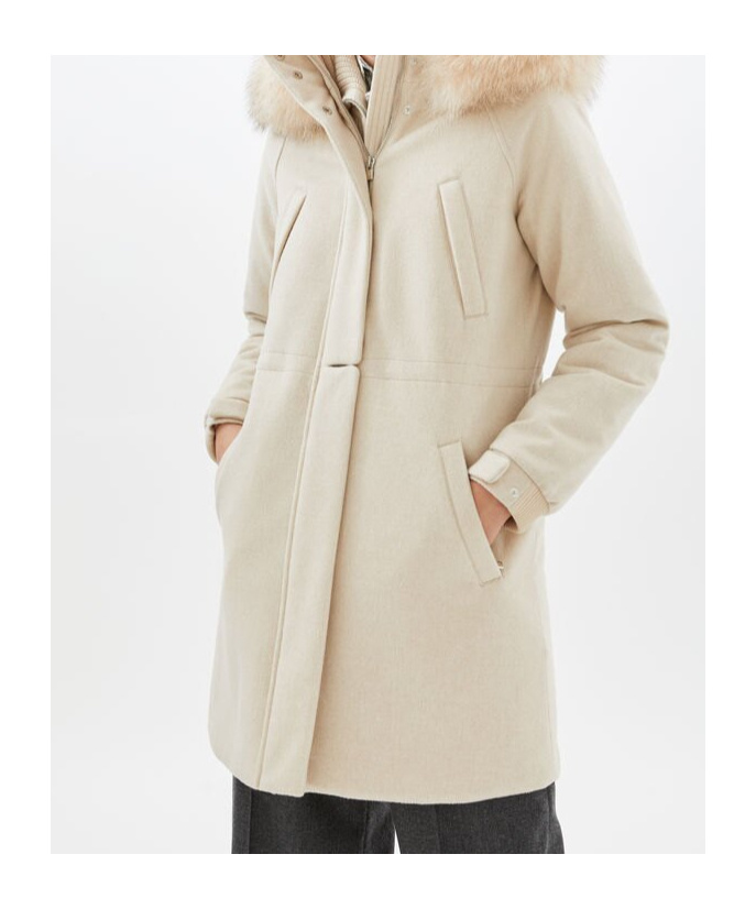 Loro Piana Hood Long-sleeved Coat In Pattern