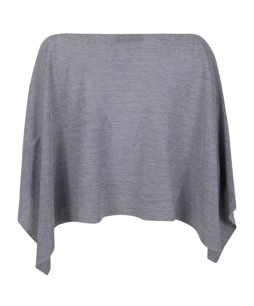 D Exterior D.exterior Draped Poncho Top In Gray