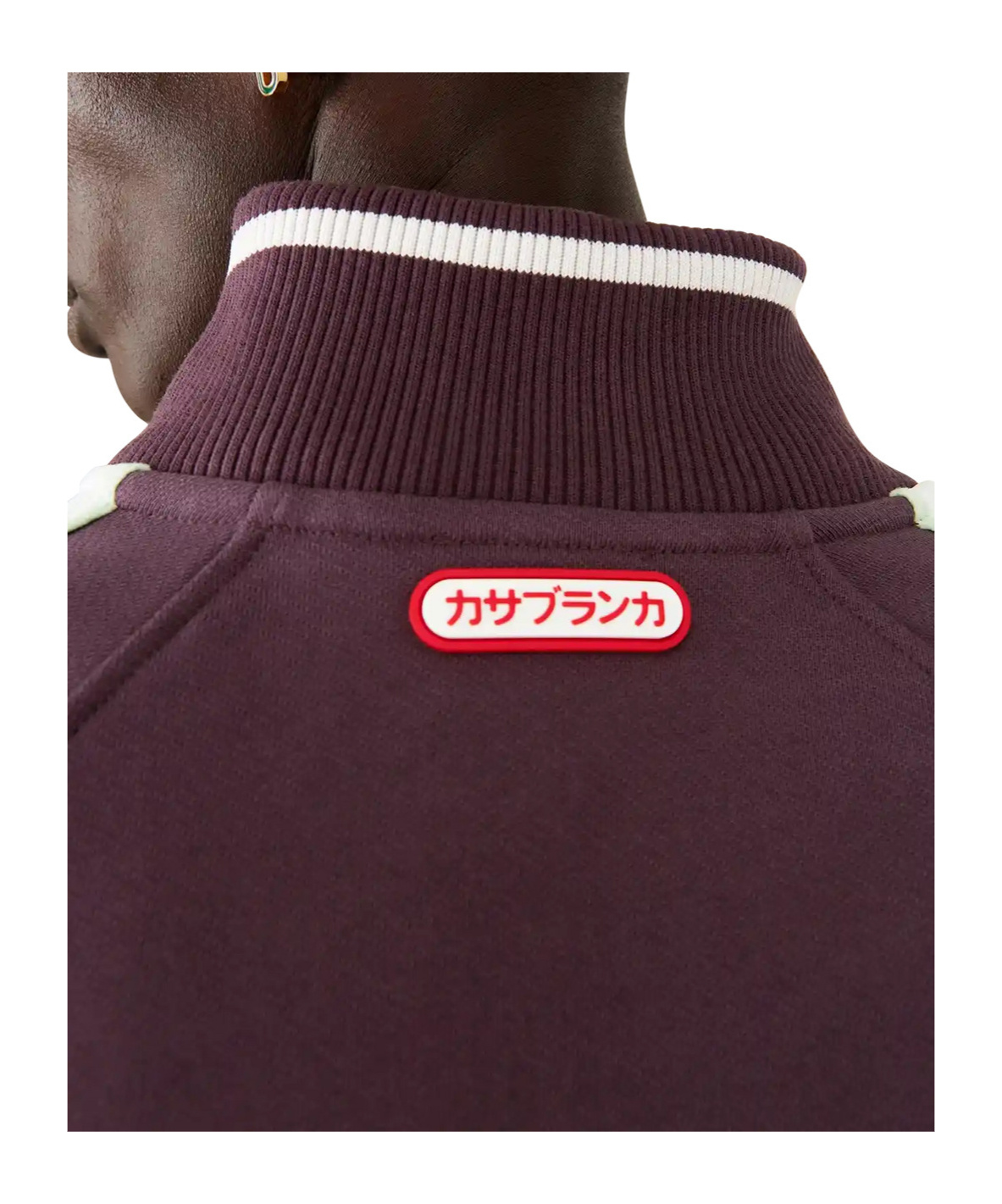 Casablanca Logo Patch Sweatshirt In Purple