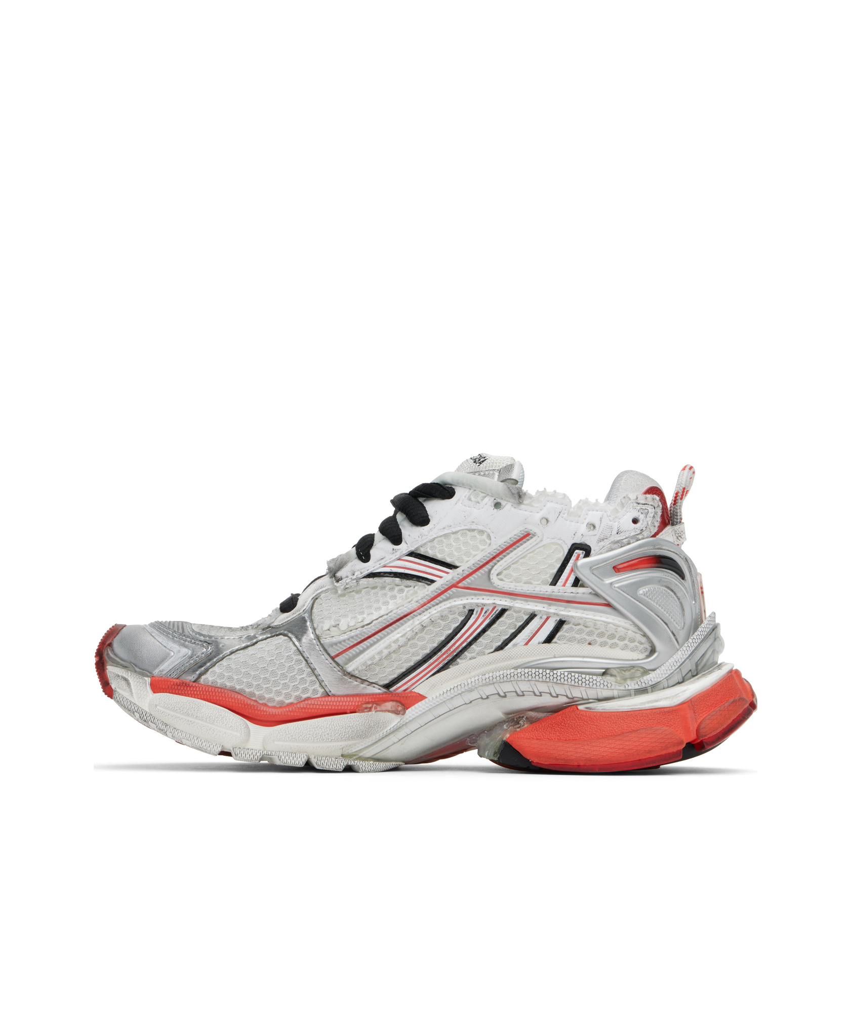 Balenciaga Runner Sneaker In White/red/black