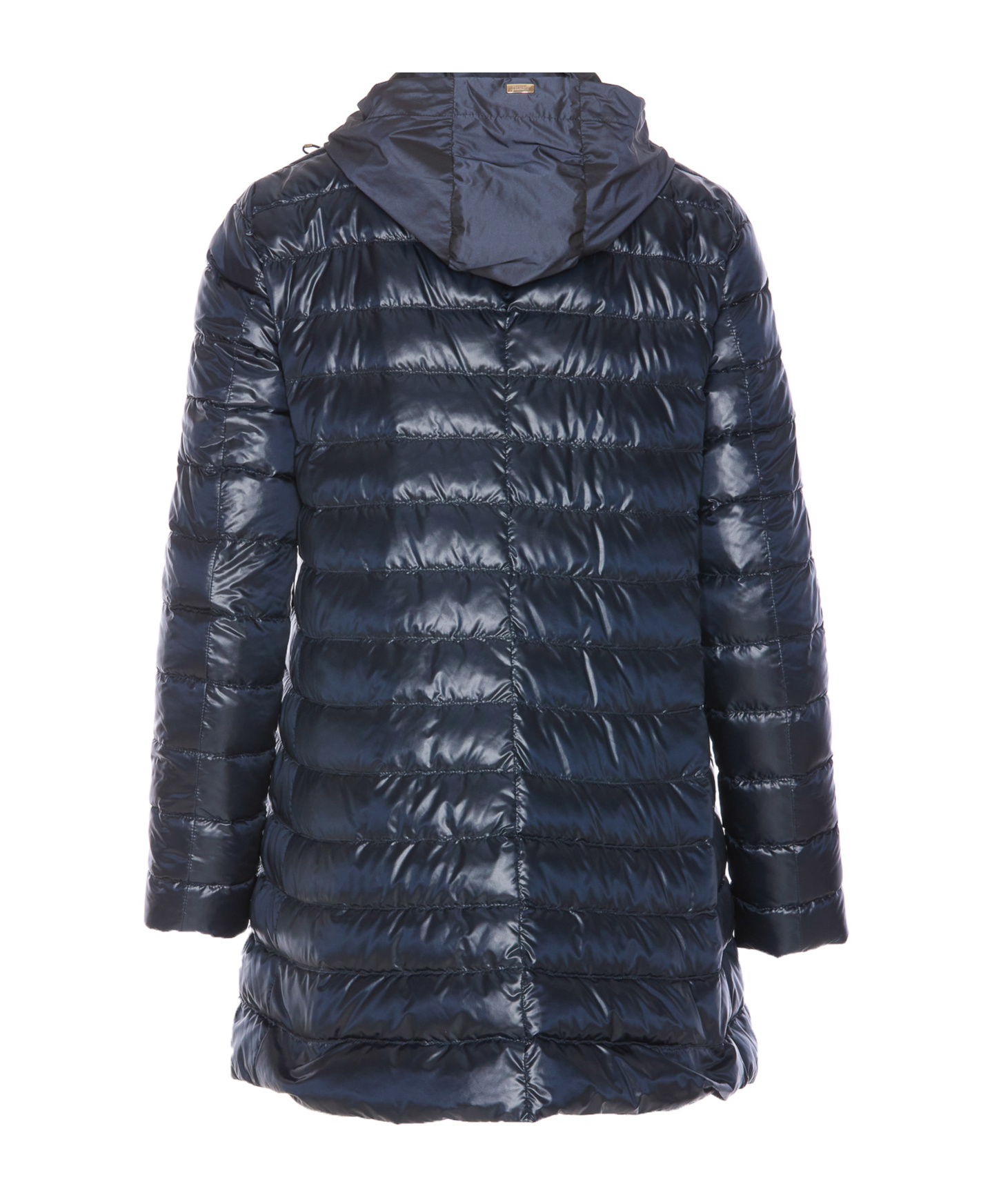Herno Long-sleeved Down Jacket In Black