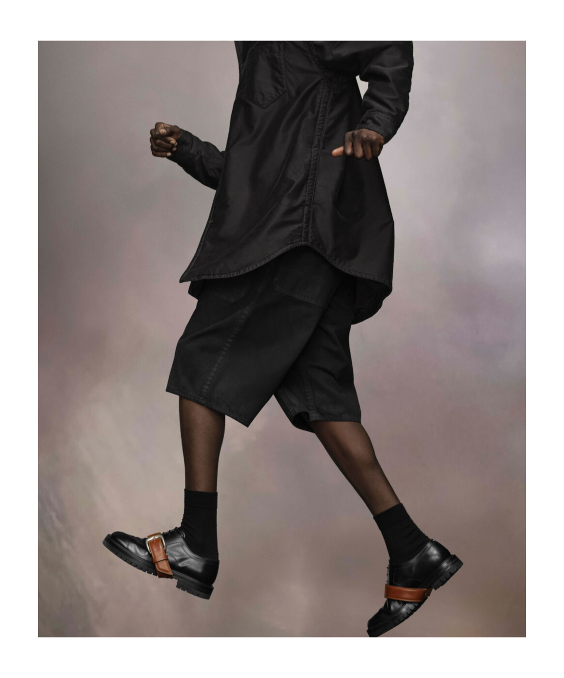 MAISON MARGIELA MAISON MARGIELA LONG-SLEEVED CURVED HEM SHIRT