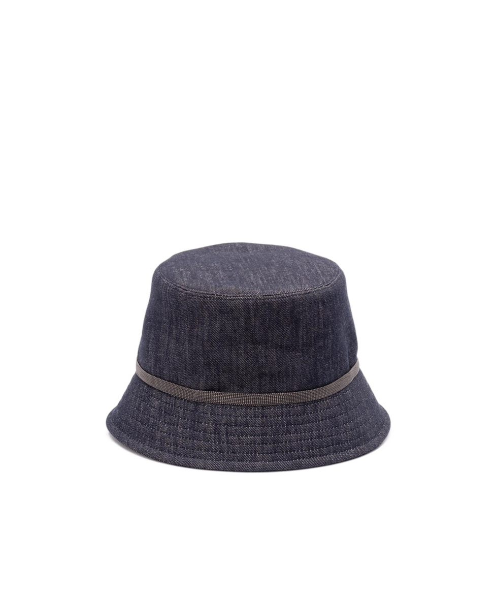 Brunello Cucinelli Quilted Hat In Black
