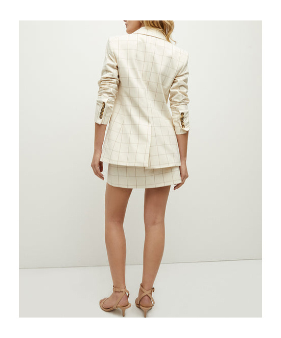 Veronica Beard Long-sleeved Suit Coat In White