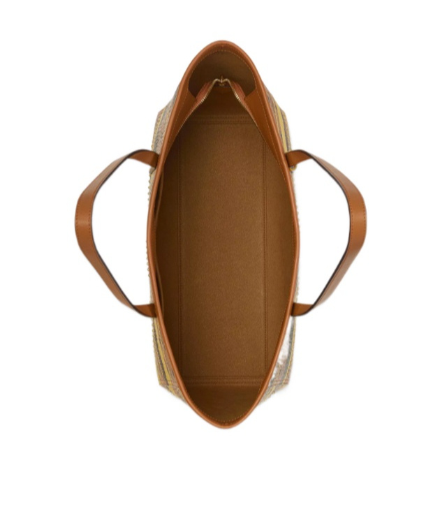Mcm Studded Toni Top-zip Shopper In Mega Herringbone Visetos In Brown