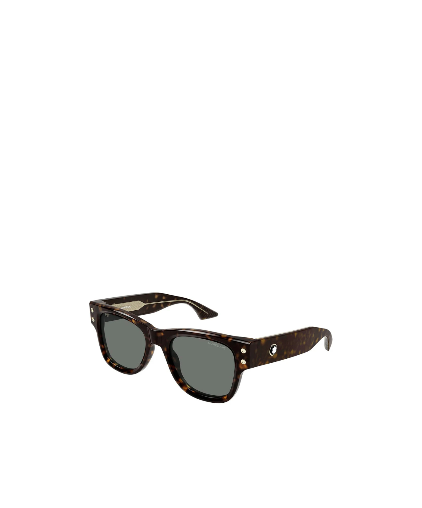 Montblanc Full Frame Sunglasses In Black