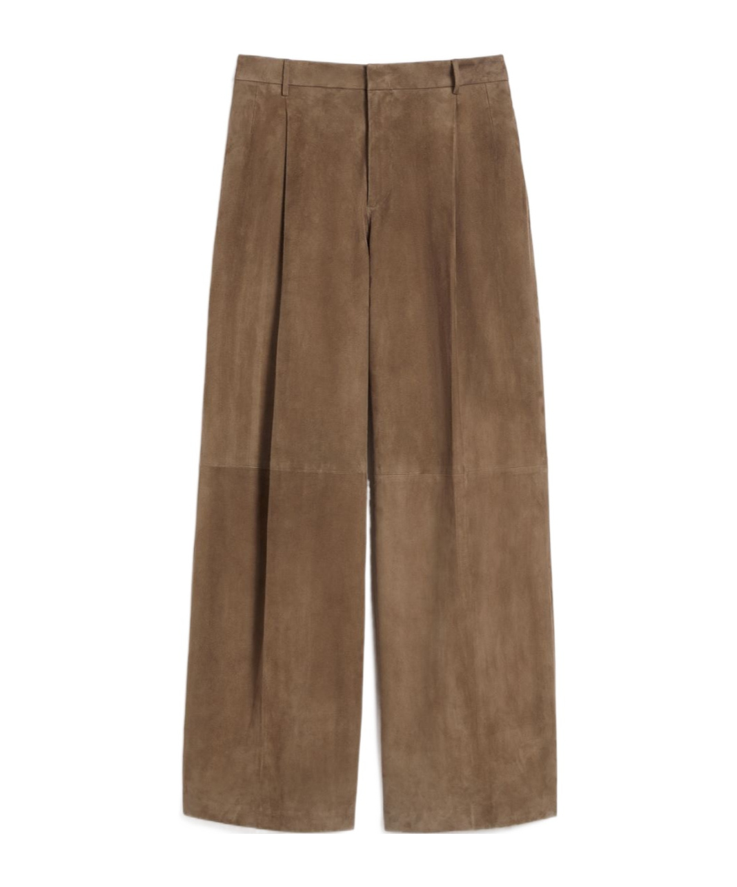 Max Mara Suede Trousers In Brown