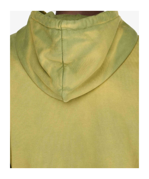 Jw Anderson Aged Logo Hoodie Featuring Drawstring Hood In Green