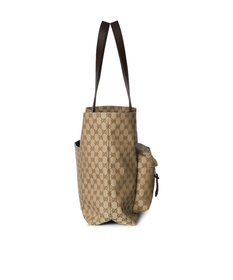 Gucci Large Gg Monogram Tote Bag In Nude