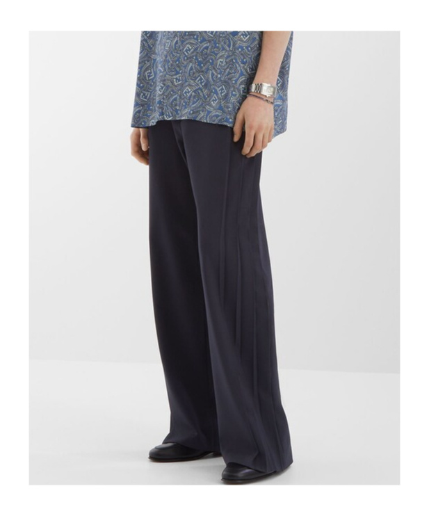 Fendi Belt-loop Casual Pants In Black