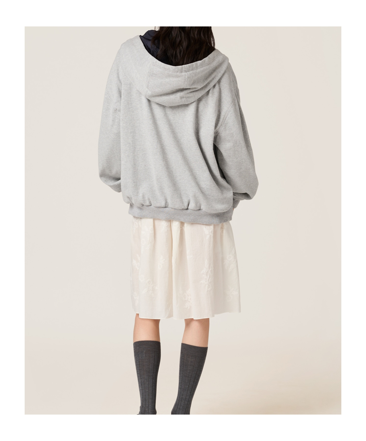 Miu Miu Jersey And Technical Pongé Blouson Jacket