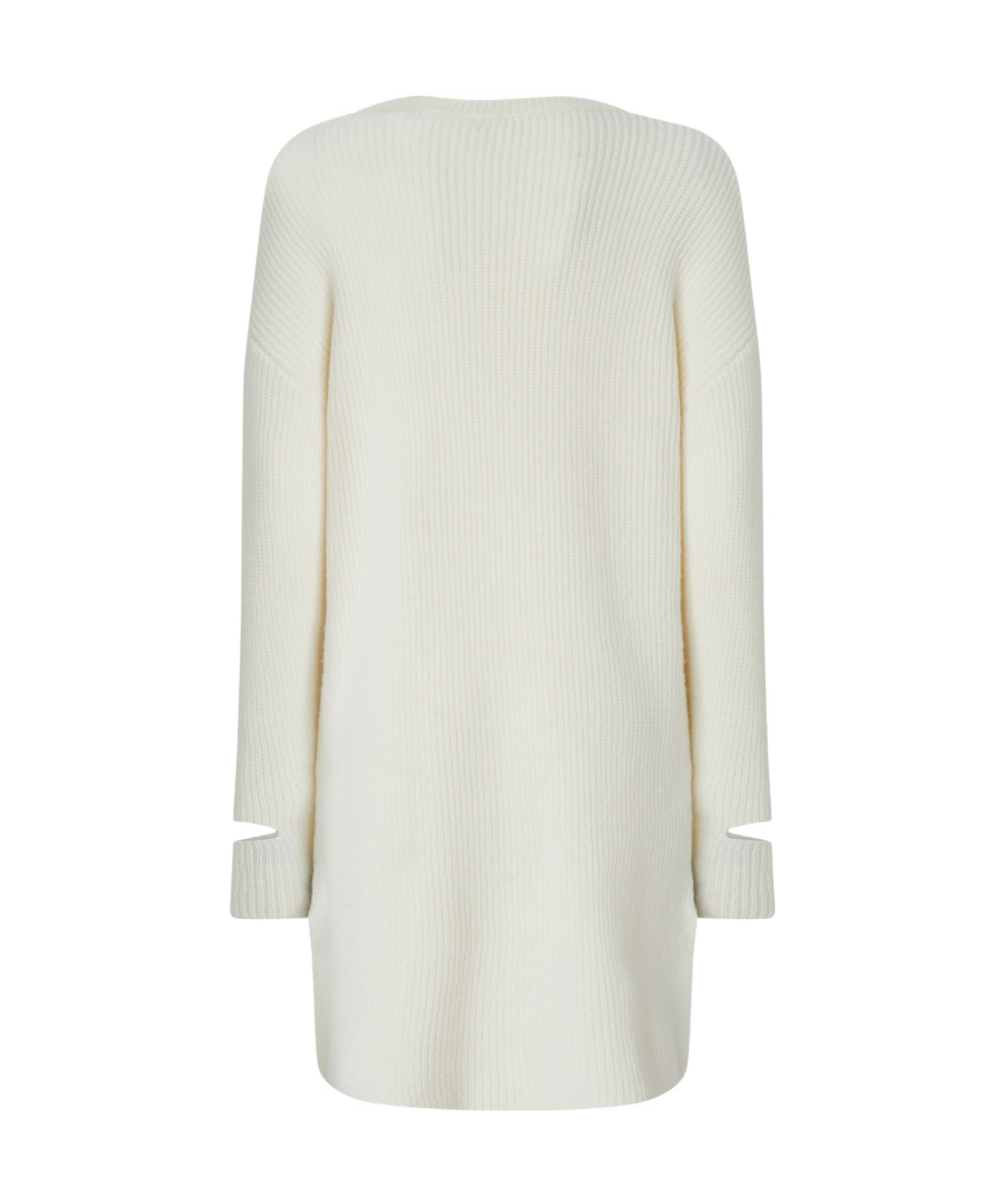 Pinko Knit Mini Dress With Lace In White