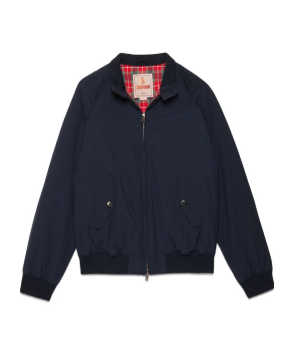Baracuta Navy Classic G 9 Harrington Jacket In Black