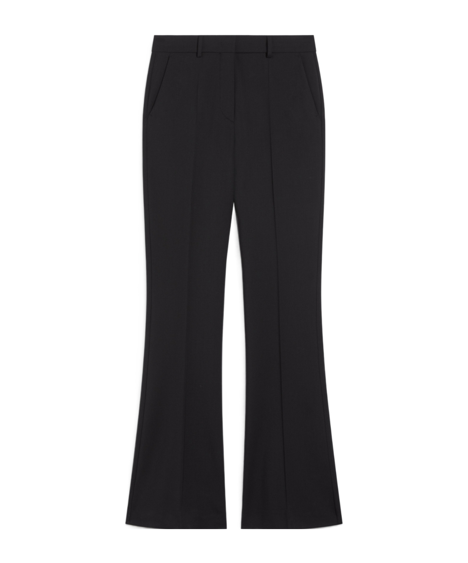 Sportmax Flared Casual Pants In Black