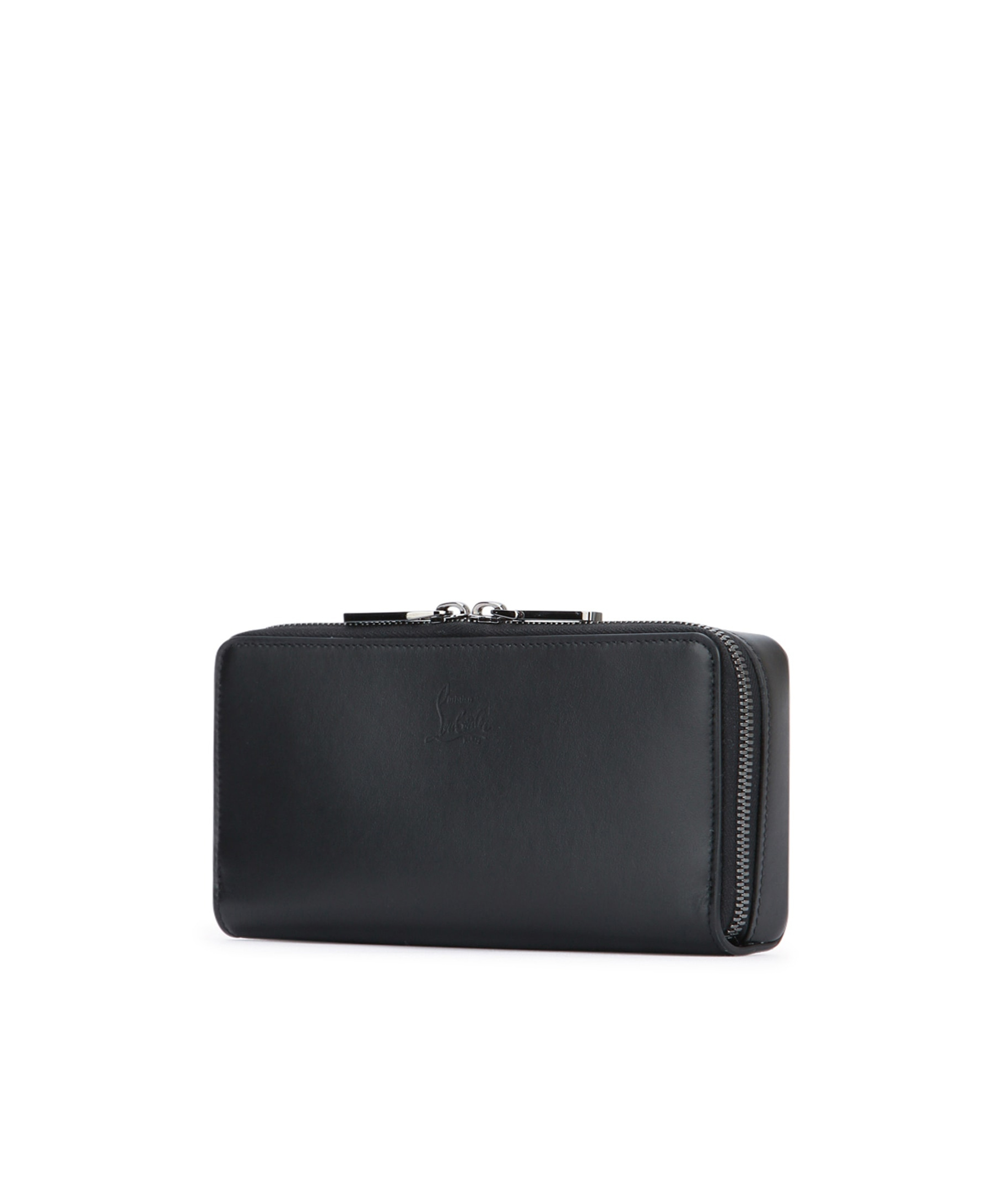 Christian Louboutin Double Zip Wallet In Black