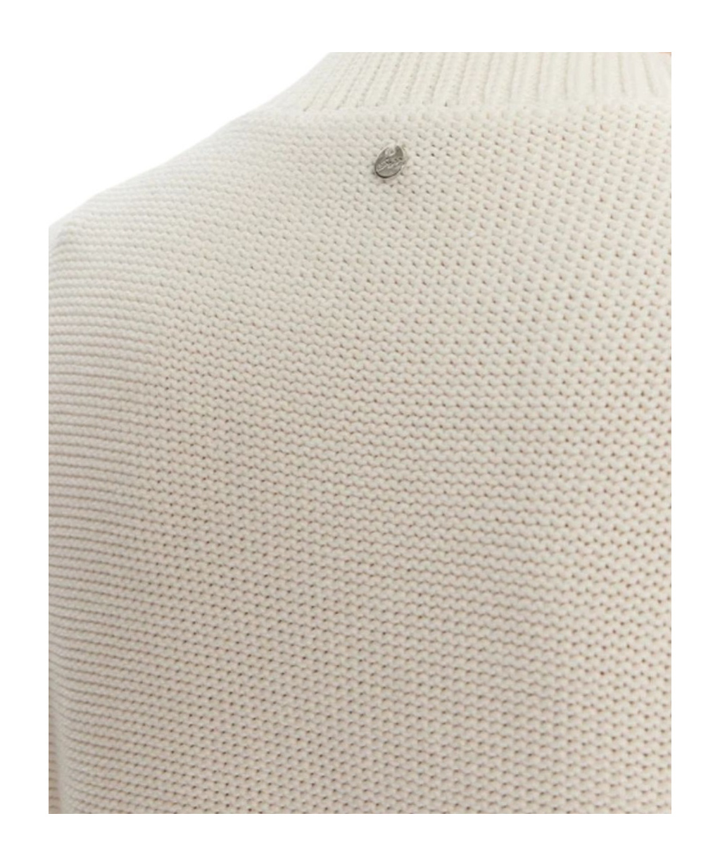 Hugo Boss Cable-knit Sweater In White