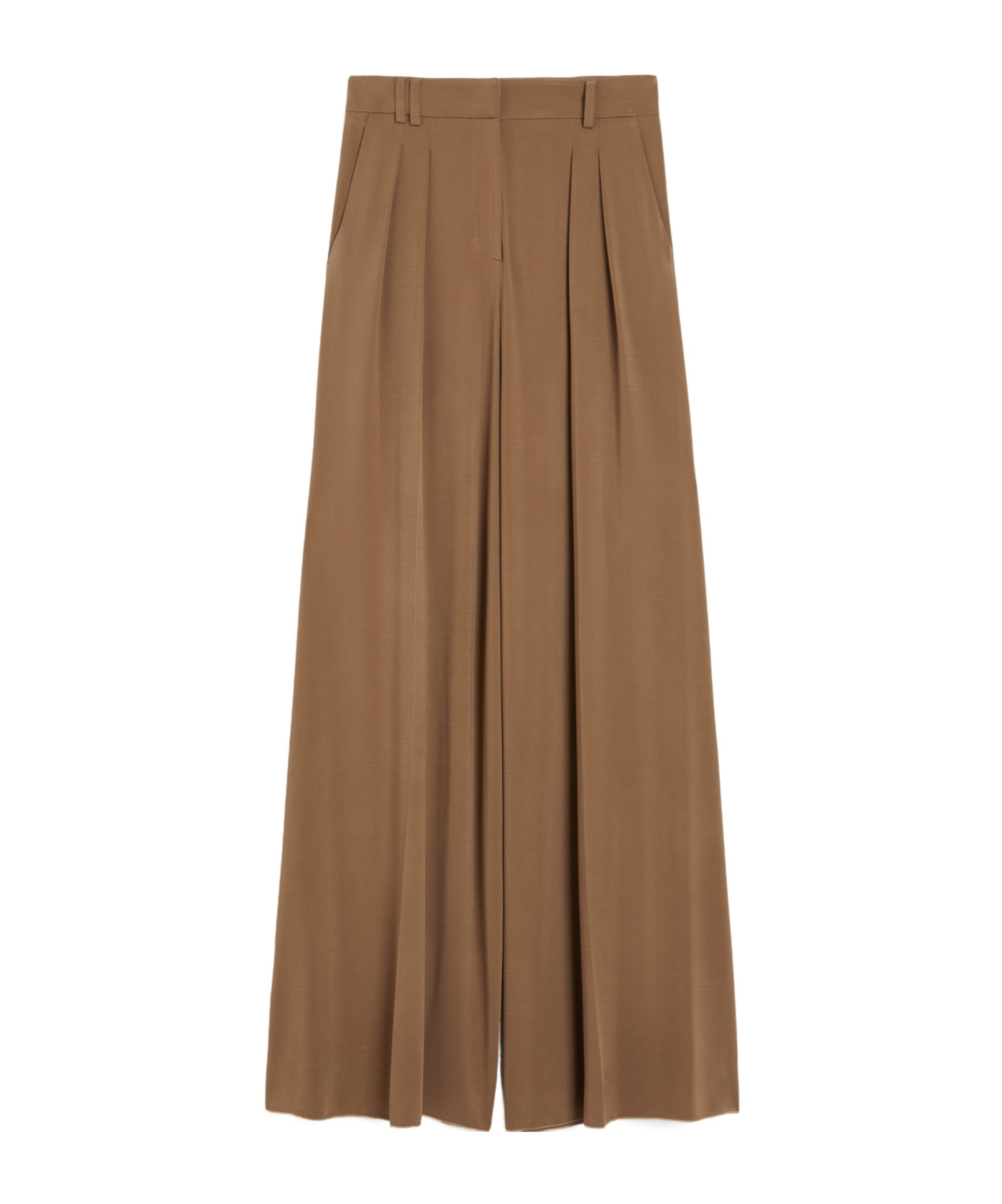Max Mara Wide-leg Casual Pants In Brown