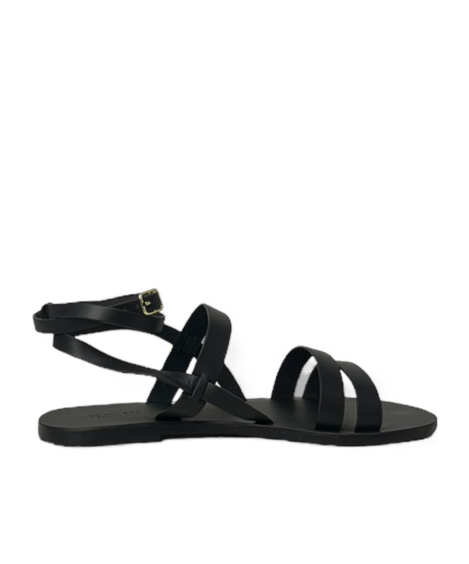 Manebi X Alex Riviere Mika Leather Sandals In Black