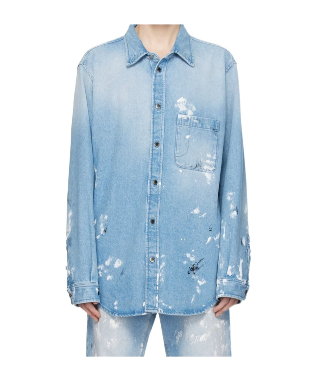 Darkpark Blue Victor Denim Shirt In Blue