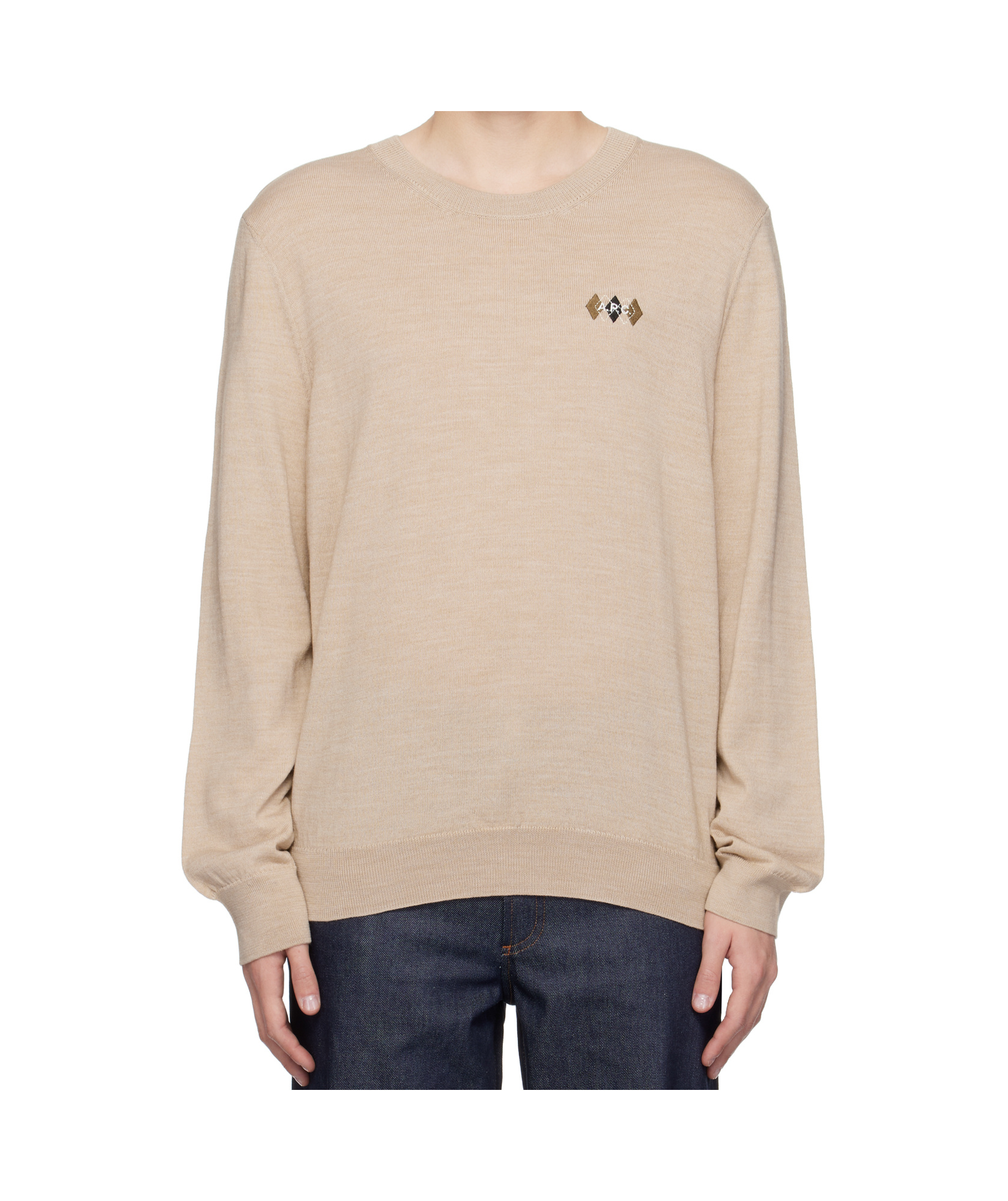 Apc Beige Rory Sweater In Nude