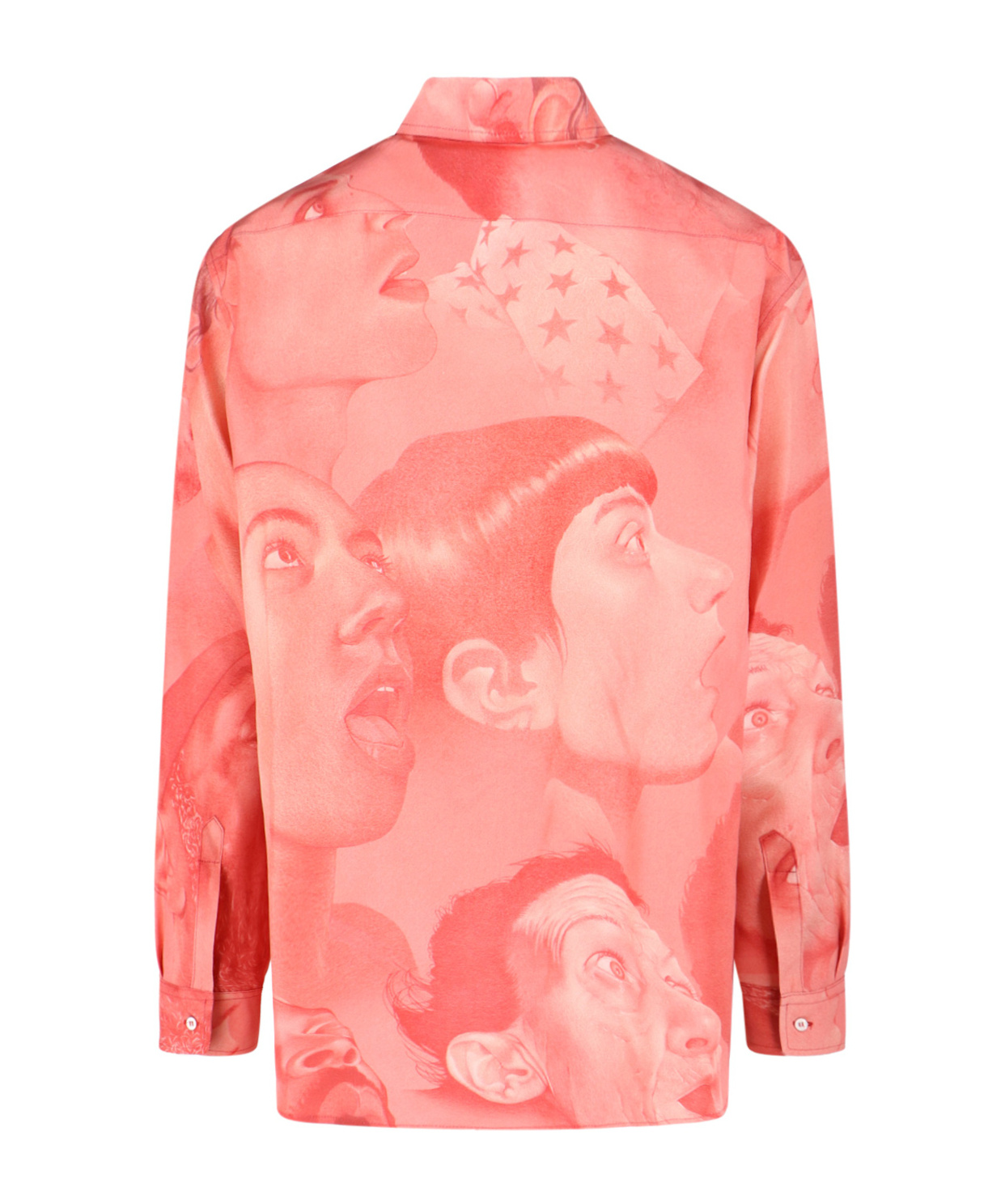 Magliano Graphic Print Long Sleeve Button-down Shirt In Pink