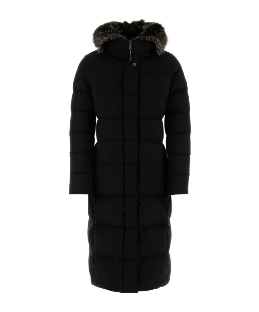 Moorer Hooded Down Jacket In Black