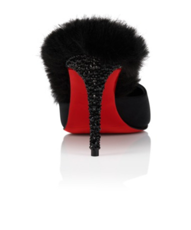 Christian Louboutin Km Fur In Black