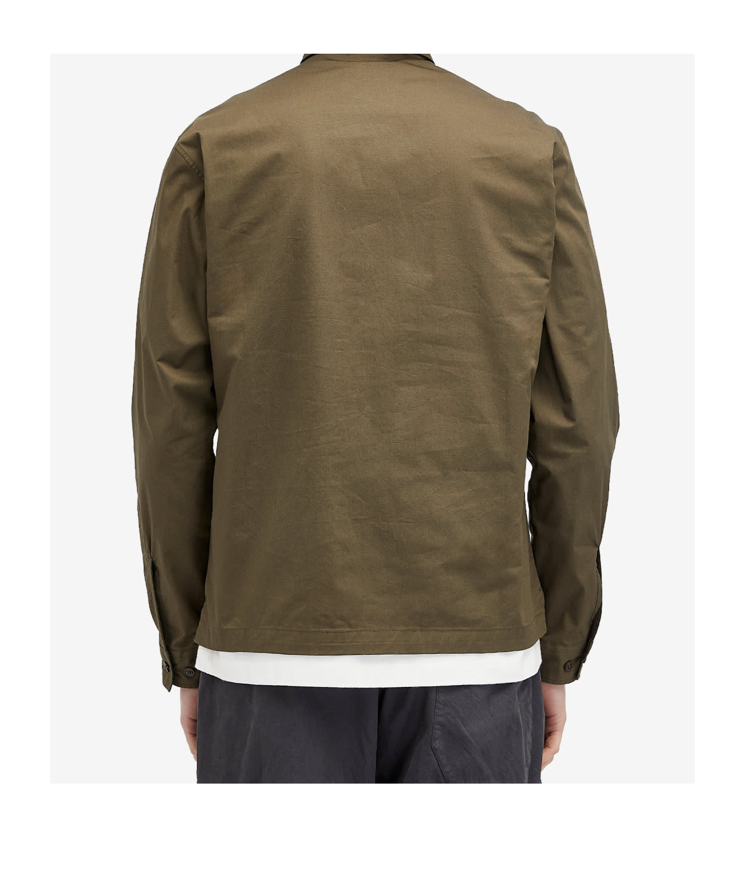 C.p. Company Long-sleeved Lapel Shirt In Green