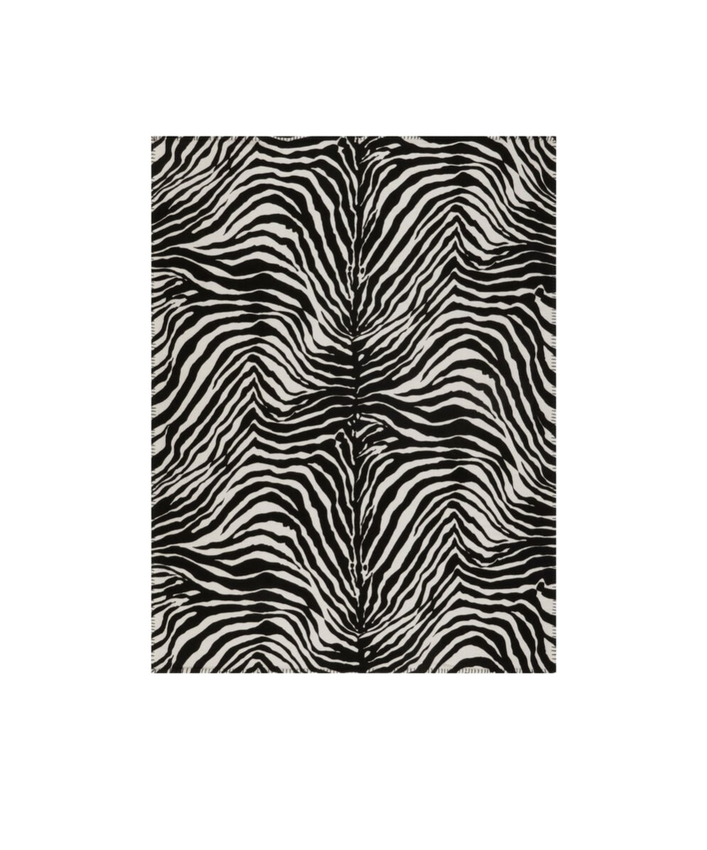 Dolce & Gabbana Wool And Silk Blanket In Black