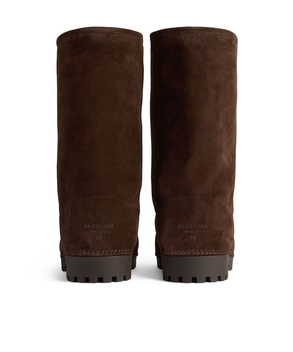 Balenciaga Women's Alaska Fur High Boot In Light Espresso In Brown