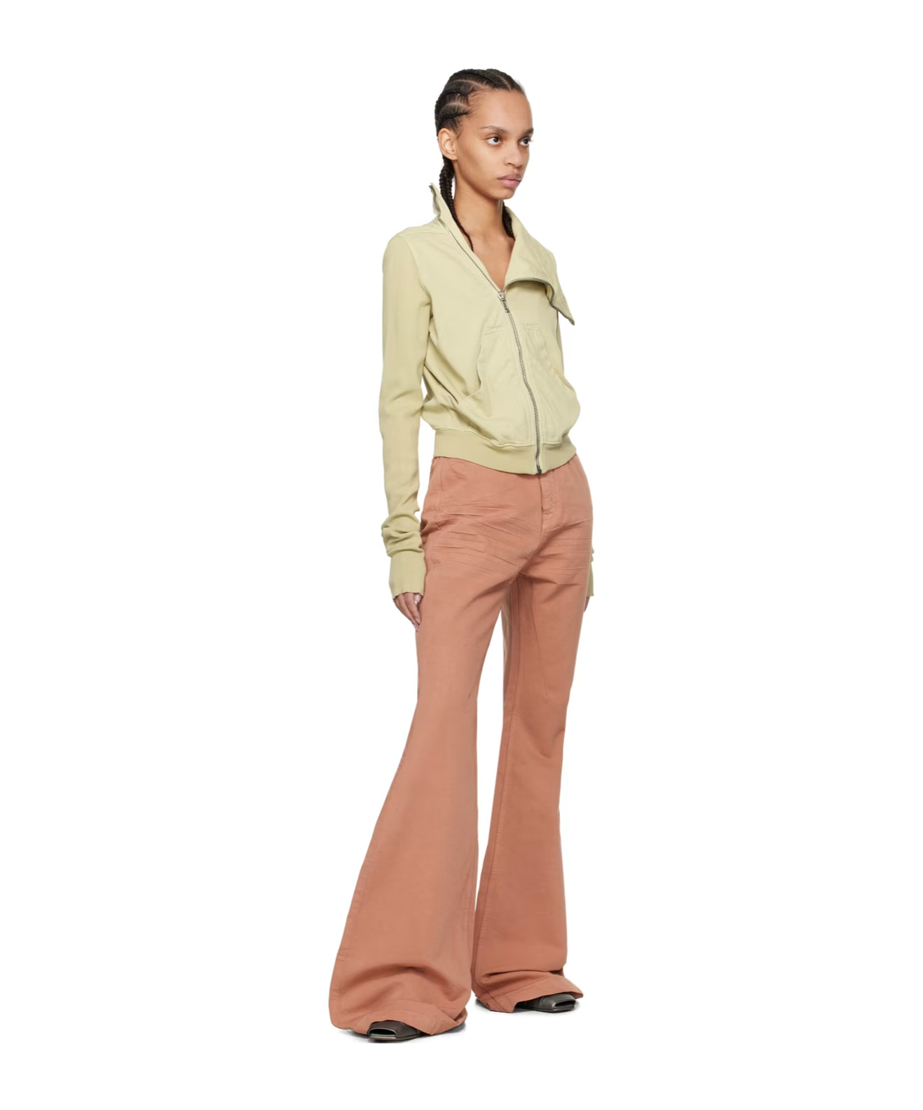 Rick Owens Drkshdw Bolan High Waist Jeans In Pink
